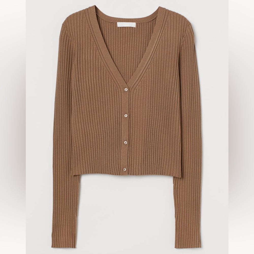 H&M Rib Knit Cardigan Sweater